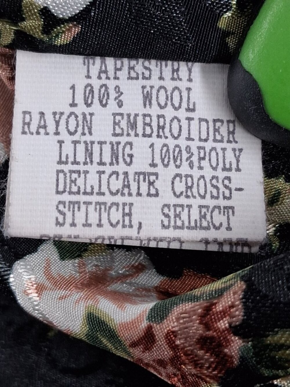 Trelise Cooper Wool Embroidered Tapestry Coat Black Floral Longline NZ 4 US M - Picture 12 of 14